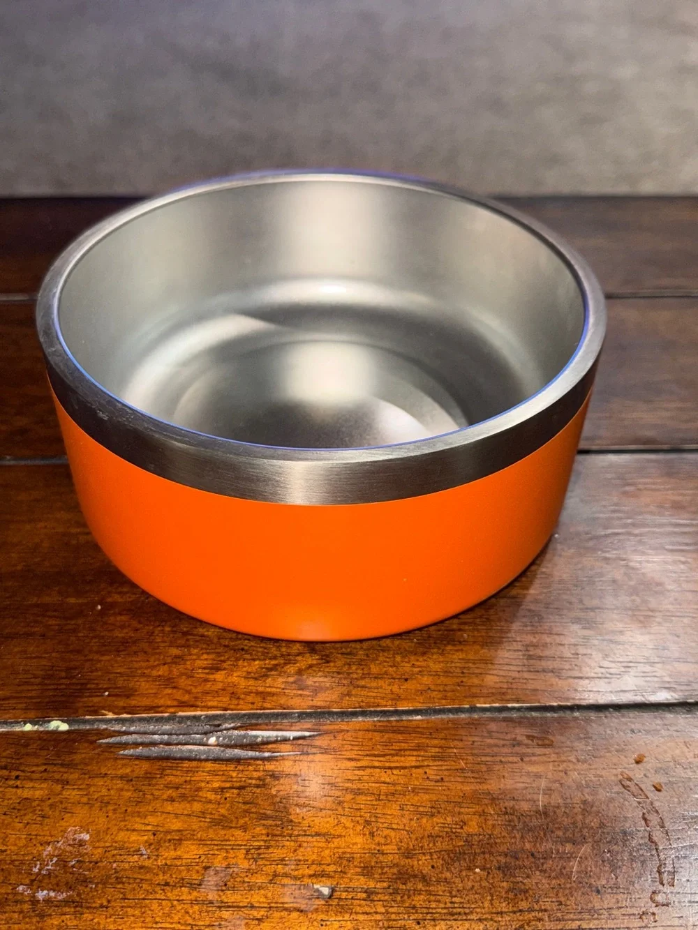 Cabela’s Stainless Double-Wall Dog Bowl – Orange